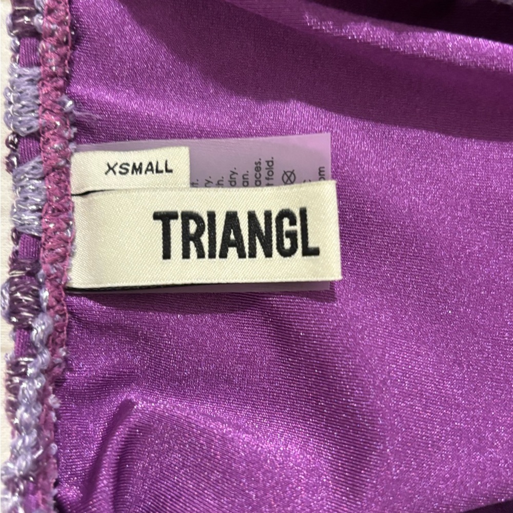 triangl swimwear Purple Crochet Two-Piece Bikini - Picture 2 of 9